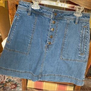 Free people denim skirt